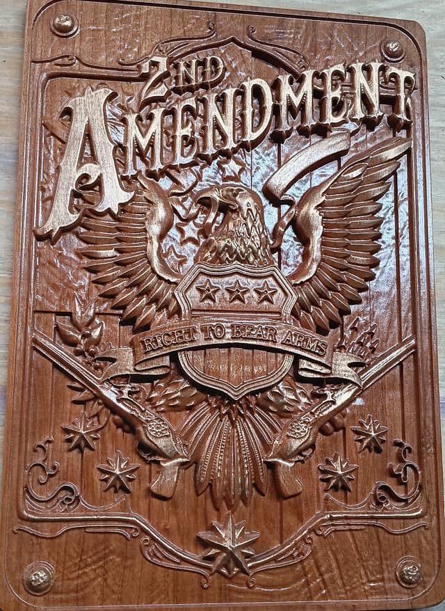 second amendment plaque